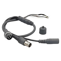 Arnés de cableado de cable de alimentación de video UL20761 de 470MM con aislamiento de PVC Botón de reinicio de conductor coaxial 50ohm BNC
