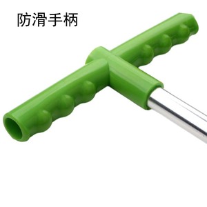 Manual Weeder <b>Garden</b> <b>Tool</b> Green Plastic Handle Fork Type Detachable Two Section For Weed Removal - Product Image 2