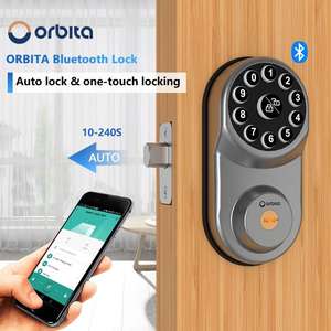 Cerradura de pestillo único digital inteligente superventas de fábrica Orbita para uso doméstico <span class=keywords><strong>Airbnb</strong></span> Oficina con función de código y aplicación - Product Image 4
