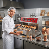 Four à Kurtos Kalacs à température contrôlée - Machine à cuire les gâteaux cheminée électriques pour café et aire de restauration