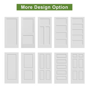 Porta a 2 Pannelli con Primer Bianco Impermeabile per Interni, Porta in HDF per Camera da Letto con Telaio per Case e Scuole, Prezzo all'Ingrosso - Product Image 2