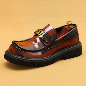 Zapatos Formales de Cuero Genuino con Bordado Retro DSYX para Hombre, Diseño de Negocios de Lujo, Patchwork, Cómodos y Suaves, Gran Venta - Product Image 2