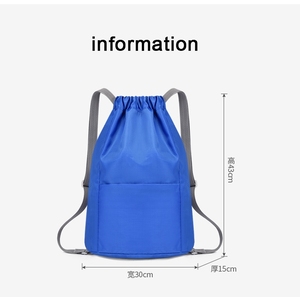 Custom <b>Drawstring</b> Pack Shoulder Yoga <b>Bag</b> <b>Waterproof</b> Portable Zipper Swimming Exercise Yoga Fitness - Product Image 6
