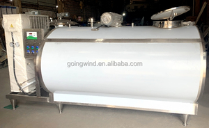 Bon prix automatique 100-10000l réservoir de refroidissement du lait 5000 litres 10000 l SUS304 réservoirs de refroidissement du lait machine de refroidissement des produits laitiers à <span class=keywords><strong>vendre</strong></span> - Product Image 4