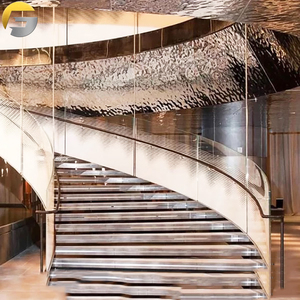 WL208 Khách Sạn Villa Tường Trang Trí Trần Bằng Thép Không Gỉ 304 0.6Mm-1.0Mm Tấm Gương Dập Nổi Tấm Gợn Nước - Product Image 3