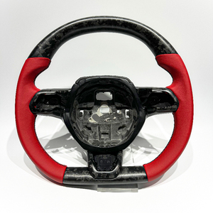 Volant en fibre de carbone forgé en forme de D personnalisé en Alcantara rouge pour <span class=keywords><strong>Lamborghini</strong></span> Huracan <span class=keywords><strong>EVO</strong></span> ISLERO MACH LP610-4 <span class=keywords><strong>Aventador</strong></span> Urus - Product Image 1