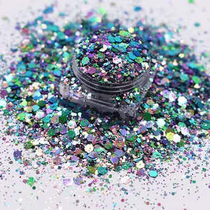 Chameleon Pigment Bulk Chunky Glitter Poeder Voor Nail Art En Body Cosmetische