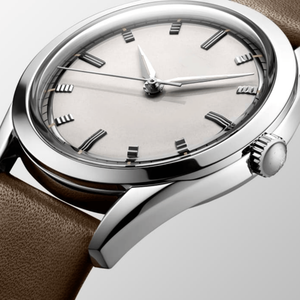 Reloj de pulsera minimalista retro para hombre, reloj clásico redondo informal de negocios, caja de metal pulido, correa de cuero - Product Image 3