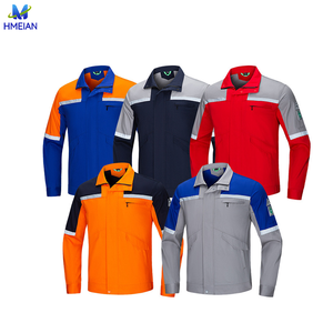 بدلة عمل قابلة للتخصيص، أطقم ملابس العمل، ملابس عمل للبناء، سترة أمان حمراء للخريف والربيع - Product Image 1