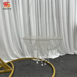 LEDA New Design Party Event Decor Gold Metal <b>Stand</b> <b>Backdrop</b> Horn-shaped Met for Wedding - Product Image 4