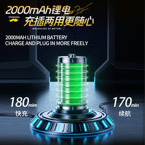 Tondeuse à cheveux électrique Kemei 16 cm, moteur sans balais, qualité professionnelle pour salon, KM-1595 - Product Image 2