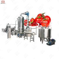 Ligne de production industrielle de concentré de tomate de grande capacité, mini usine complète de transformation de concentré de tomate industrielle