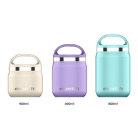 Bocaux Isothermes Double Paroi en Acier Inoxydable de Haute Qualité, Anti-Fuite, avec Cuillère et Fourchette, 500ml-750ml – Garde les Aliments au Chaud