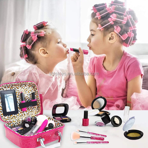 Petites filles princesse commode jeux <span class=keywords><strong>maquillage</strong></span> jouet Portable réutilisable fille <span class=keywords><strong>maquillage</strong></span> étui cosmétique beauté boîte - Product Image 5