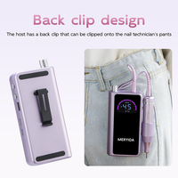 Perceuse à ongles sans fil portable multifonctionnelle de luxe populaire, rechargeable par USB, moteur à balais 0-45000 tr/min, outil professionnel en ABS