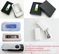 Clé USB haute vitesse 128 Go Type-C 3.0 Nouveau 64 Go 32 Go 16 Go 8 Go 4 Go Ordinateur mobile OTG Boîte en métal Interface rotative 2.0 USB