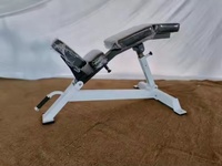 Banc de musculation réglable robuste de qualité standard, inclinable/déclinable/plat, pour exercices pectoraux et dorsaux, capacité 150 kg, construction en acier