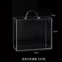 Boîte à fleurs en PVC transparente et écologique avec poignée pour l'emballage de bouquets et les créations artisanales