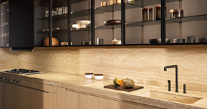 Mueble de Cocina Moderno de Roble con Puerta de Vidrio y Acabado Mate para Diseño de Hogar Contemporáneo - Product Image 6