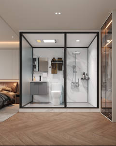 ห้องน้ำสำเร็จรูปอลูมิเนียมอัลลอยด์คุณภาพระดับมืออาชีพ พร้อมอ่างอาบน้ำขนาด 2315 - ห้องอาบน้ำแบบรวมทันสมัยสำหรับบ้านและโรงแรม - Product Image 3