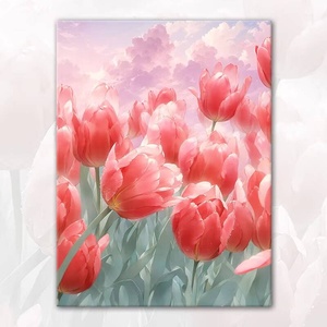 Pintura al Óleo Moderna Personalizada de Flor de Ciruelo, Obra de Arte en Lienzo Grande Hecha a Mano, Decoración de Pared con Hermoso Motivo Floral - Product Image 6