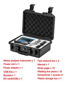 LY SG04 Stress Analyzer Analysis Instrument 4 Canais com Strain <span class=keywords><strong>Tester</strong></span> Função 4GB Memória Cartão <span class=keywords><strong>SD</strong></span> 4000MAH Bateria Capacidade - Product Image 6