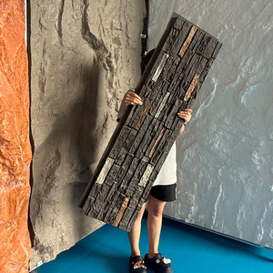 Bên ngoài đá tấm Tường 3D PU đá tường ốp Polyurethane đá nhân tạo tấm Tường Gỗ - Product Image 1