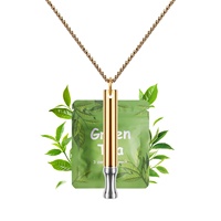 Ensemble de colliers de méditation et de respiration pour arrêter de fumer, en argent de qualité supérieure, avec huile essentielle