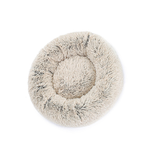Beruhigendes Bett für Kleine Hunde & Katzen - Donut-Form aus Kunstfell, Waschbar, 30 Zoll, Rutschfest, Flauschig, Umweltfreundlich - Product Image 2