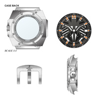 Winner-montre squelette pour hommes, étanche, mouvement miyota, automatique, avec logo personnalisé