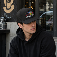 Casquette de golf 5 panneaux avec logo imprimé, personnalisable OEM, faible MOQ, protection solaire UPF 50, sergé premium, sangle réglable, durable, pour homme