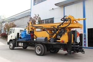 Machine de forage minier <span class=keywords><strong>Hardrock</strong></span> 400m montée sur camion pour puits d'eau - Product Image 5