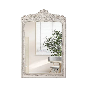 Sang trọng Châu Âu Retro đồ nội thất phòng khách hiện đại hoàng gia sinh Sản Cổ gỗ khung tường gương chạm khắc sàn rắn đứng - Product Image 6