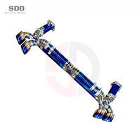SD 1,2mm Titan Komplettauspuffanlage für Porsche 911 991/991.1/991.2 Turbo 3.8T 2017-2019 Performance Gerade Auspuffrohre