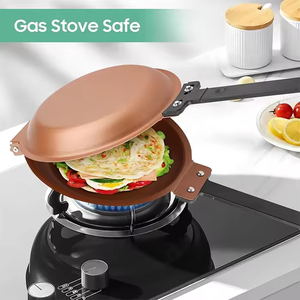 Reversible Flip Non-Stick Frying Pan <b>Pancake</b> Cake Maker <b>Machine</b> Kitchenware <b>Pancakes</b> DIY Handmade Bake Pan Baking <b>Machine</b> - Product Image 5