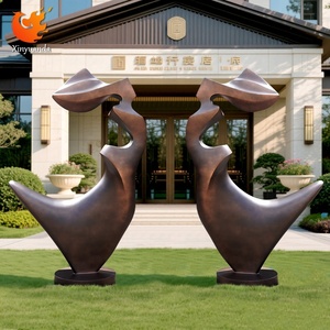 Thép Không Gỉ Sơn Nghệ Thuật Trừu Tượng Điêu Khắc Cho Khách Sạn Văn Phòng Bán Hàng Lối Vào Trang Trí Nội Thất Lớn Tầng-Đứng Không Gian Thương Mại - Product Image 1