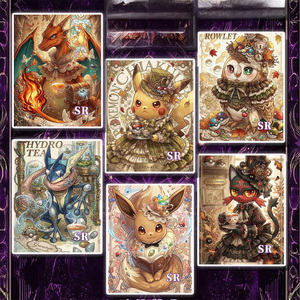 MS Carte Illustrative Rara Pokémon di Alta Qualità, Edizione Avanzata, con Linguette Staccabili a Tema Costellazioni, Poster Olografico, <span class=keywords><strong>Mystery</strong></span> Box, Giochi da Tavolo - Product Image 3