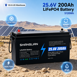 Batterie LiFePO4 25,6V 200Ah pour camping-car, marine, stockage solaire, avec BMS intégré, RS485, CAN, garantie 3 ans, cellules de grade A, entrepôt Pologne, indice IP65 - Product Image 1