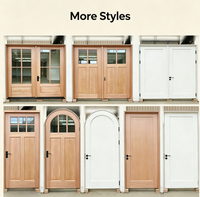 Porte sur mesure en bois massif, style rétro moderne, sans remplissage en papier, étanche, prix usine, pour salle de bain et salon
