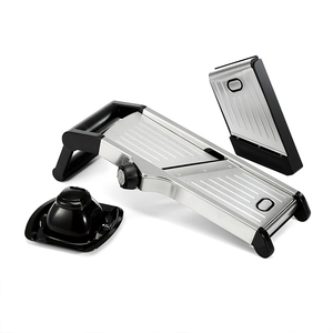 Đa Lưỡi có thể điều chỉnh thép không gỉ Mandolin <span class=keywords><strong>Slicer</strong></span> cho slicing julienne băm nhỏ rau của nhãn hiệu khoai tây chiên cắt - Product Image 6