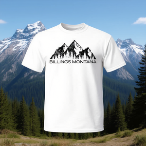 T-shirt Billings Montana con design montano, regalo souvenir - Product Image 3
