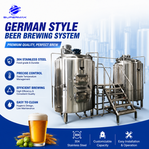Équipement de brasserie commerciale personnalisé, contrôlé par PLC, capacités de 500L à 1000L, <span class=keywords><strong>machine</strong></span> à <span class=keywords><strong>pression</strong></span> pour la <span class=keywords><strong>bière</strong></span> destinée aux brasseries et aux pubs - Product Image 1