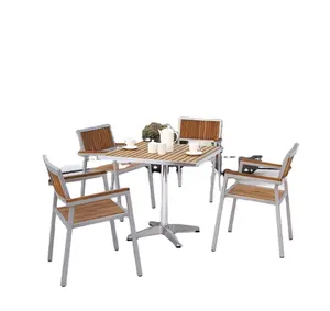 Ensemble de <span class=keywords><strong>table</strong></span> et de chaises de jardin en plastique imperméable pour l'extérieur Empilable et facile à ranger Convient pour les meubles de balcon et de patio - Product Image 6