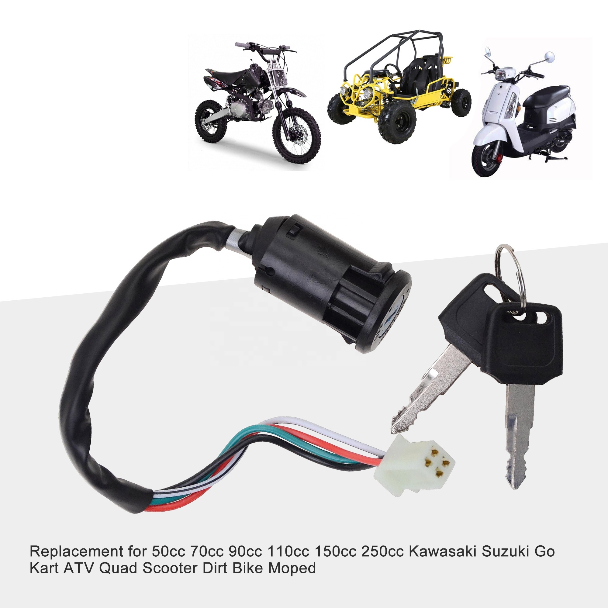 Bobine Allumage GOOFIT Pour Moto 50cc 110cc 125cc 150cc 250cc ATV Go Kart Dirt Bike
