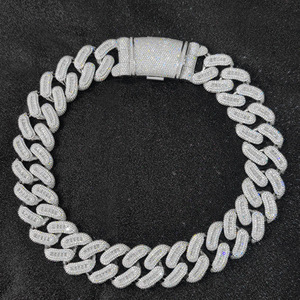 Pulseras Cubanas de Moissanita de 29mm Personalizadas OEM, Plata de Ley 925, Estilo Hip Hop, Súper Pesadas, VVS, Joyería Fina, B2B ODM - Product Image 1