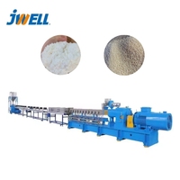 Extrusora de Doble Tornillo Jwell para la Producción de Pellets de Plásticos Biodegradables a Base de Almidón de Maíz PBS, PPC, PCL, TPS, PHA, PLA, PBAT