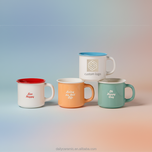 Set di Tazze da Caffè in Ceramica Stoneware con Logo Personalizzato, 11oz, Tazze con Citazioni Ispiratrici e Manico per Tè, Latte e Caffè - Product Image 3
