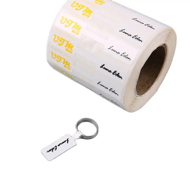 Blank Sieraden Prijskaartjes Wit Sieraden Prijs Label Korte Halter Barbell Label Voor Ketting Luxe Stickers