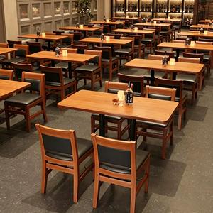 Juego de Mesa y Sillas de <span class=keywords><strong>Bar</strong></span> de Bambú Estilo Americano Vintage, Muebles de <span class=keywords><strong>Bar</strong></span> Comerciales para Cafetería - Product Image 3