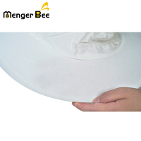 Nouveau chapeau de apiculteur Menger Bee en coton respirant blanc pour la récolte du miel, combinaison voile et chapeau, protection certifiée CE 6